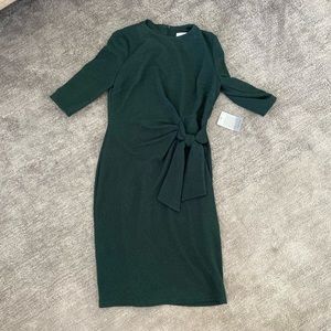 Emerald Evening Dress (faux wrap)